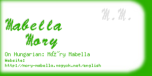 mabella mory business card